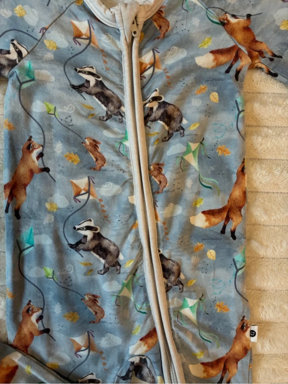 ⛈️🦊 Kindthing (Now Wildwoven) Stormy Skies Convertible Zippy | 6-12 Months